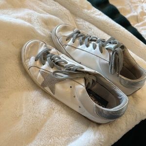 GOLDEN GOOSE Superstar Mixed Leather Sneakers Women's Size 8